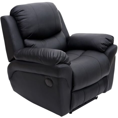 MADISON BLACK AUTOMATIC LEATHER RECLINER CHAIR