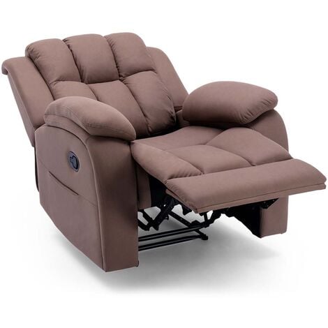 Rocking recliner chair store with cup holder