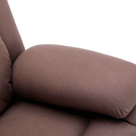 BROOKLINE FABRIC RECLINER ROCKING SWIVEL GAMING CINEMA LOUNGE SOFA CHAIR MOCHA