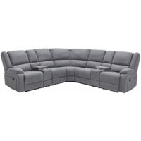PRAGA CORNER FABRIC RECLINER SOFA
