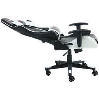 GTFORCE PRO FX LEATHER RACING SPORTS OFFICE CHAIR IN BLACK AND WHITE