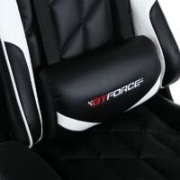 GTFORCE PRO GT LEATHER RACING SPORTS OFFICE CHAIR IN BLACK AND WHITE