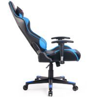 GTFORCE PRO ST LEATHER RACING SPORTS OFFICE CHAIR IN BLACK AND BLUE
