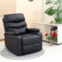 Ashby Leather Recliner Chair - Black