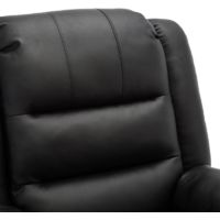 LOXLEY DUAL RISE BLACK LEATHER RECLINER CHAIR