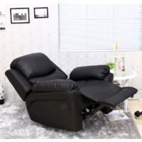 MADISON BLACK AUTOMATIC LEATHER RECLINER CHAIR