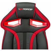 GTFORCE ROADSTER I RED BLACK SPORT RACING CAR OFFICE CHAIR LEATHER GAMING DESK