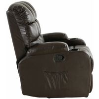 REGAL BROWN LEATHER RECLINER CHAIR