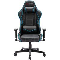 GTFORCE EVO Z RACING RECLINING SWIVEL OFFICE GAMING COMPUTER PC LEATHER CHAIR BLUE - Blue