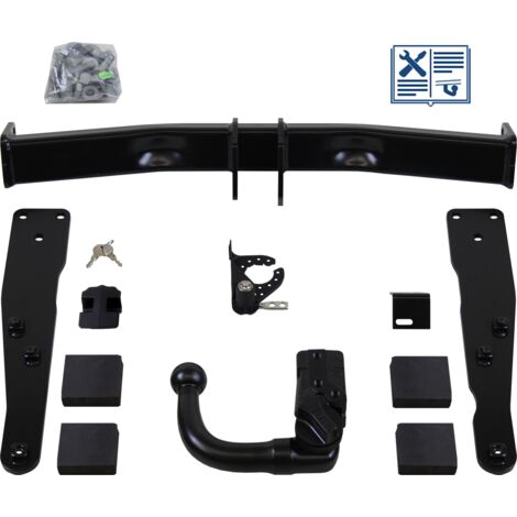 Attelage rotule démontable Brink + faisceau Trail-Tec spécifique 7 broches - VW TRANSPORTER T6 Camionnette (1/2)