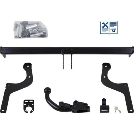 Attelage rotule démontable Brink + faisceau Trail-Tec universel 7 broches - RENAULT CAPTUR I (1/2)