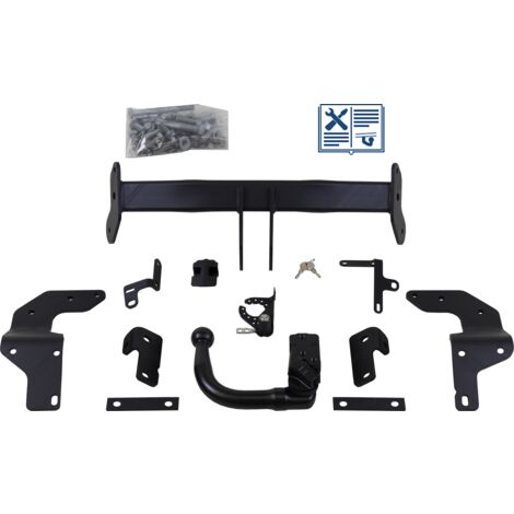 Attelage rotule démontable Brink + faisceau Erich Jaeger spécifique 7 broches - HYUNDAI SANTA FÉ III (1/2)