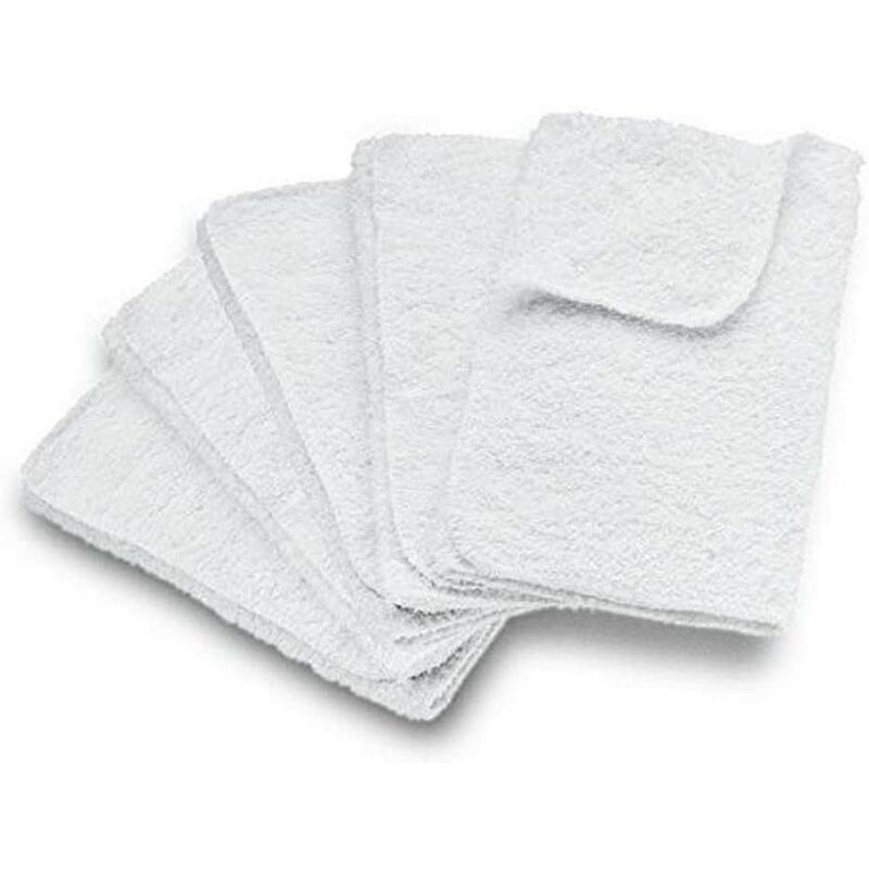 Lot de 5 lingettes extra large en coton pour Nettoyeur vapeur