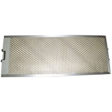 Filtre à Graisse Pour Hotte Bosch 11004992 - Dimensions 456 X 159,5 X 8 Mm - Maille Aluminium Lavable - 6