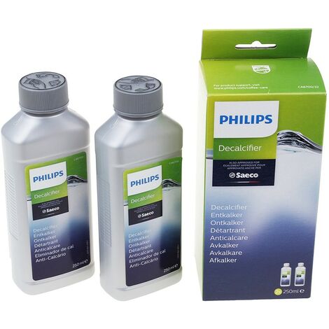 Lot de 2 détartrants (2x 250ml) pour cafetière Expresso Saeco, Philips CA6700/22