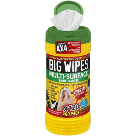 Lingettes multi-surface BIG WIPES - boîte de 120