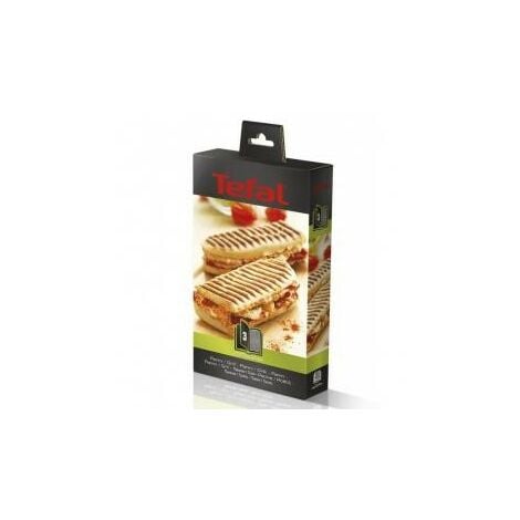 Tefal Coffret Snack Collection de 2 plaques grill-panini + livre de  recettes, Compatible avec les appareils à croque-monsieur, Snack Time de  Tefal XA800312, Rose, Large : : Cuisine et Maison
