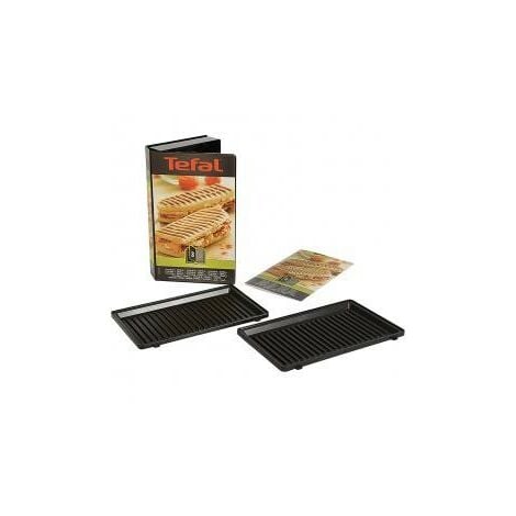 Tefal Coffret Snack Collection de 2 plaques grill-panini + livre