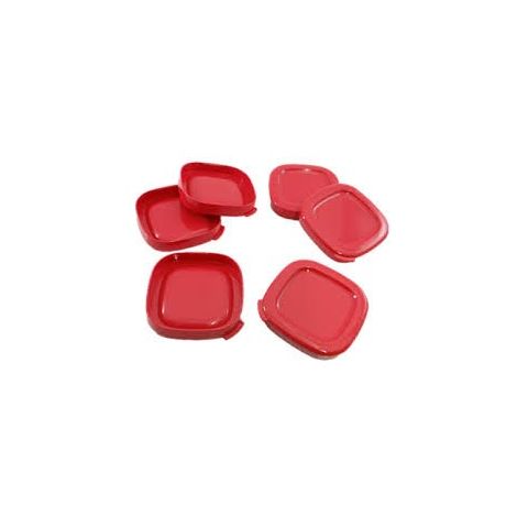 Lot de 6 couvercles rouges pot à yaourt SS-1530000653 Seb