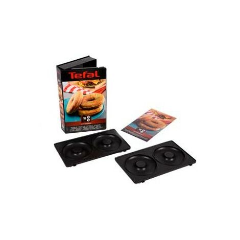 Tefal SW853D12 Snack Collection Machine à Gaufres et Croques Noir/Inox +  Coffret de Plaque pour