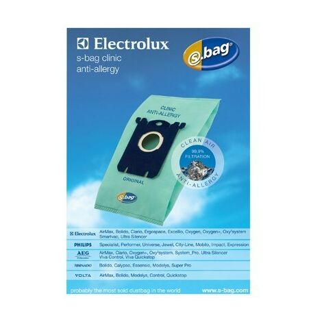 SACS (4X) E206B S-BAG HEPA ANTI-ALLERGIQUE POUR ASPIRATEUR ELECTROLUX