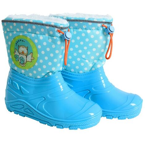 ESTEXO Kinder Gummistiefel Gefüttert - Regenstiefel Mit Krokodil Design Grün