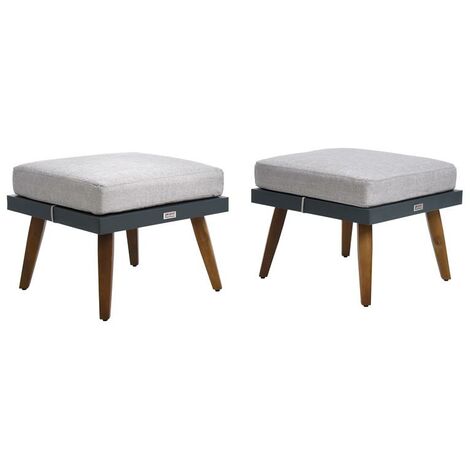 Sitzgruppe Gartenmöbel Gartenlounge Lounge Set Gartenset Outdoor Möbel Terrasse Hocker (2er) (1/4)
