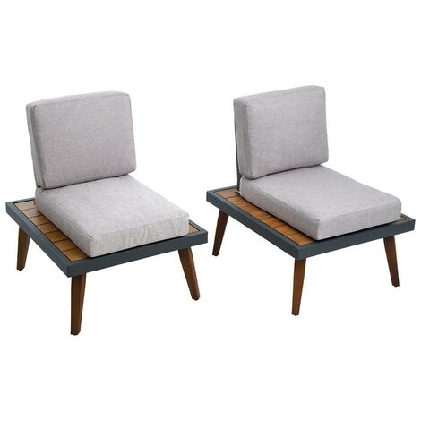 Sitzgruppe Gartenmöbel Gartenlounge Lounge Set Gartenset Outdoor Möbel Terrasse Stühle (2er) (1/5)