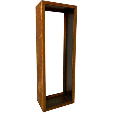 Kaminholzregal Brennholzregal Edelrost 115x40x25 cm Holzregal Rost Cortenstahl