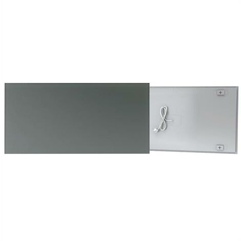 Fenix Ecosun Glasheizung Infrarotheizung 500/600 Watt Wandheizung Heizkörper Graphite / 600