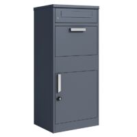 Briefkasten Paketkasten Standbriefkasten Paketbriefkasten Paketbox Postbox Grau
