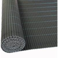 Sichtschutzmatte Sichtschutzzaun Sichtschutz Windschutz PVC Zaun Balkon Garten Grau / 0,80 x 4 m