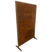XXL Sichtschutz-Element Metall Gartenzaun 190x120 cm Sichtschutzwand Edelrost