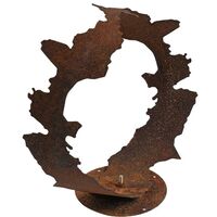ESTEXO Gartenskulptur Edelrost - Dekofigur Für Vorgarten & Terrasse, Ca. 38 Cm