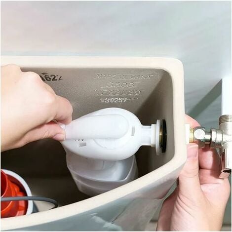 Chasse d'eau wc robinet flotteur à alimentation latérale F90 Wirquin 10717739, blanc