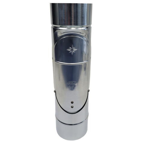 Fallrohrklappe Regenwasserklappe Zink mit Sieb 7-tlg Ø 87 mm
