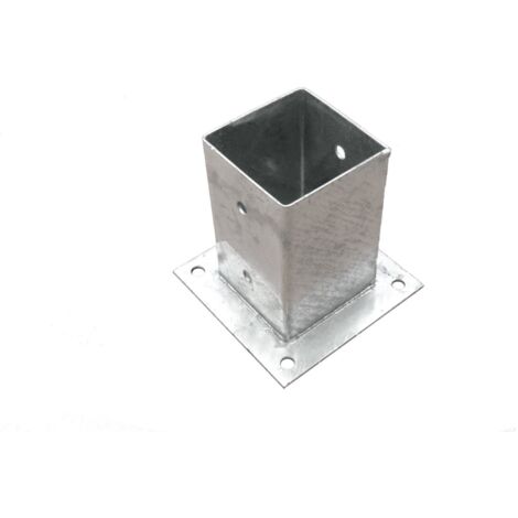 Pfostenträger Pfostenhülse Aufschraubhülse verzinkt 71x71x150 mm