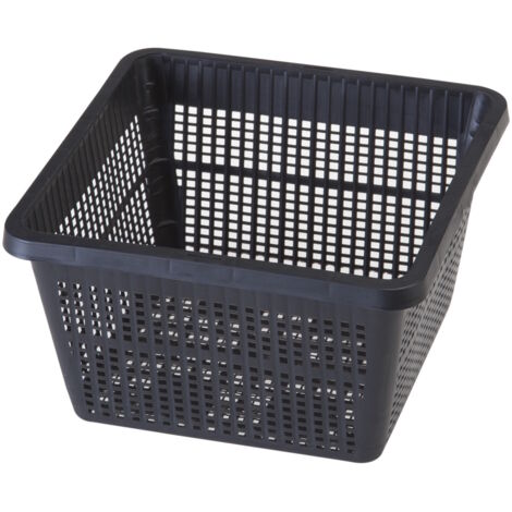 Velda Pflanzkorb PLANTMAND Kunststoff schwarz eckig 19 x 19 x 9 cm 141003