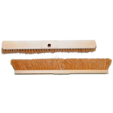 Besen Saalbesen Kokos-Borsten Sattelholz mit Stielloch 60 cm