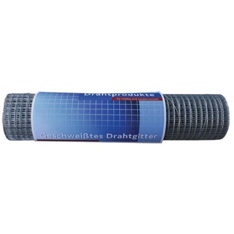 Drahtgitter Länge 5 m, Höhe 0,5 m verzinkt Maschenweite 12,7 x 12,7 mm