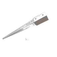 Pfostenträger Pfostenhülse Einschlagbodenhülse verzinkt 71x71x900 mm