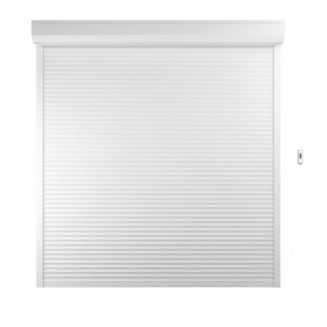 Volet Roulant PVC H220 cm x L120 cm Radio Sans Fil Blanc