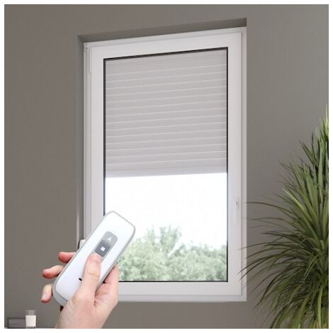 Volet roulant électrique en aluminium 140x120 cm – Isolation thermique et acoustique – Motorisation radio sans fil – Télécommande incluse – France Combi