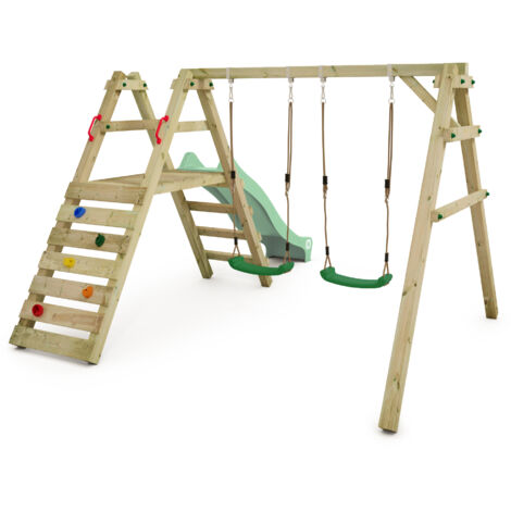 Wickey Schaukelgestell Kinderschaukel Sky Slider mit Rutsche Schaukel