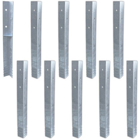 Wickey Bodenanker Erdanker Winkelanker-Set SolidLock für Spielturm & Schaukel, Anker, Pfostenanker für Klettergerüst & Gartenzaun - 10 Stk.