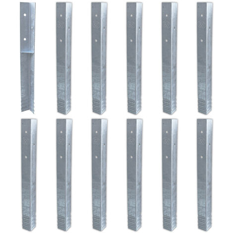 Wickey Bodenanker Erdanker Winkelanker-Set SolidLock für Spielturm & Schaukel, Anker, Pfostenanker für Klettergerüst & Gartenzaun - 12 Stk.