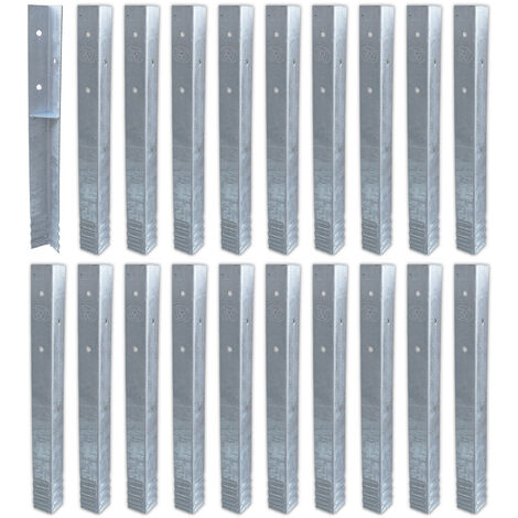 Wickey Bodenanker Erdanker Winkelanker-Set SolidLock für Spielturm & Schaukel, Anker, Pfostenanker für Klettergerüst & Gartenzaun - 20 Stk.