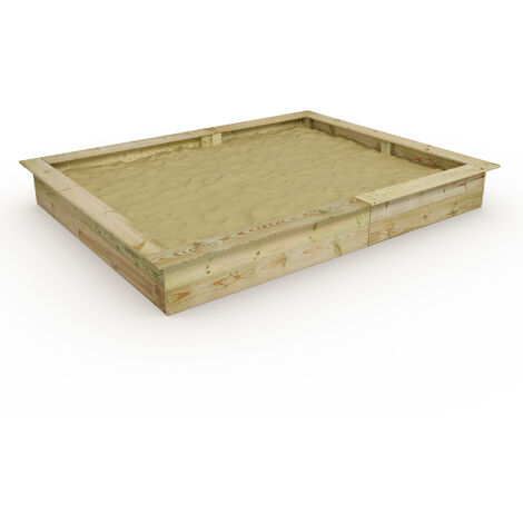 Wickey King Kong Sandkasten Sandkiste mit Sitzbank Garten Kinder Buddelkiste - 195 x 250 cm