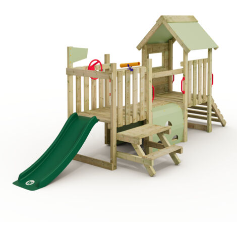 Wickey Aire de jeux My First Playground 1 pour jeunes enfants - vert