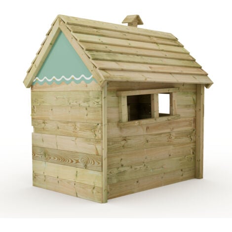 Wickey Inn – Cabane enfant en bois - vert pastell